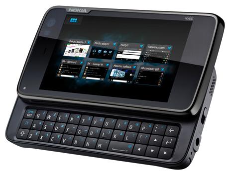 Nokia N900 näppäimistö auki